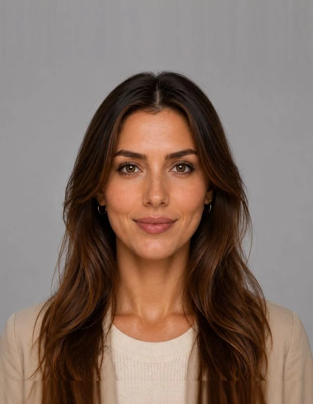 Example: the face centred, with space all around
